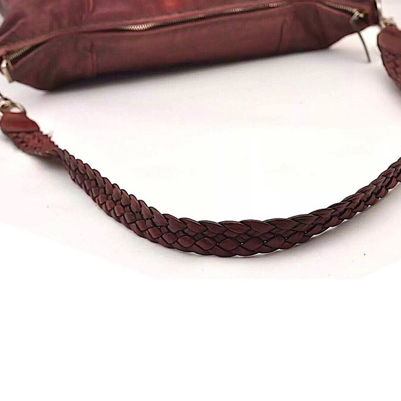 M GUCCI Supreme Wine Leather Oversized Messenger Top Zip Bag With: DUST BAG - Picture 8 of 16